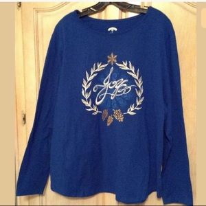 Holiday Time NWOT “JOY” T-shirt 100% COTTON